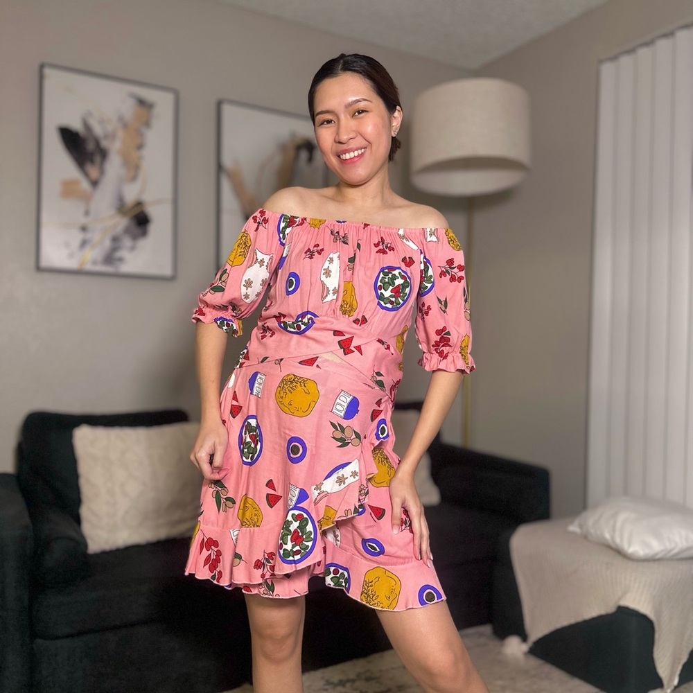 Prima Co-ord Set | Matching Top & Skort | Semi Cropped Top | PINK